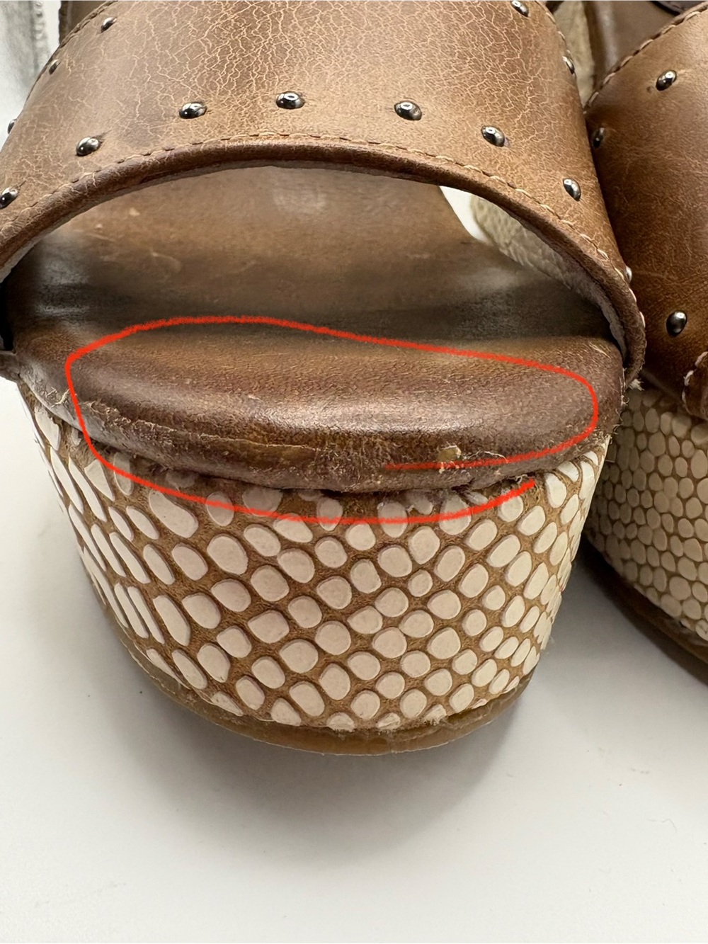 Freebird by Steven Terra leather wedges READ - Picture 9 of 10